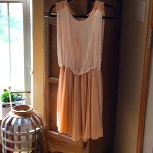 Vintage peach, unusual dress
